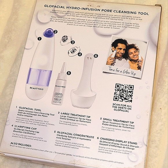 NWT Beauty Bio Glo Facial Hydro Infusion Pore Cleansing Tool NEW UNOPENED NIB XS - Picture 4 of 7
